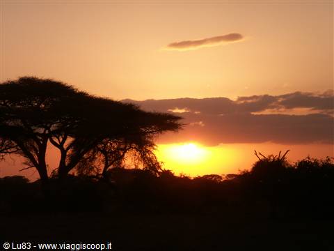 Il tramonto vicino al Kibo 