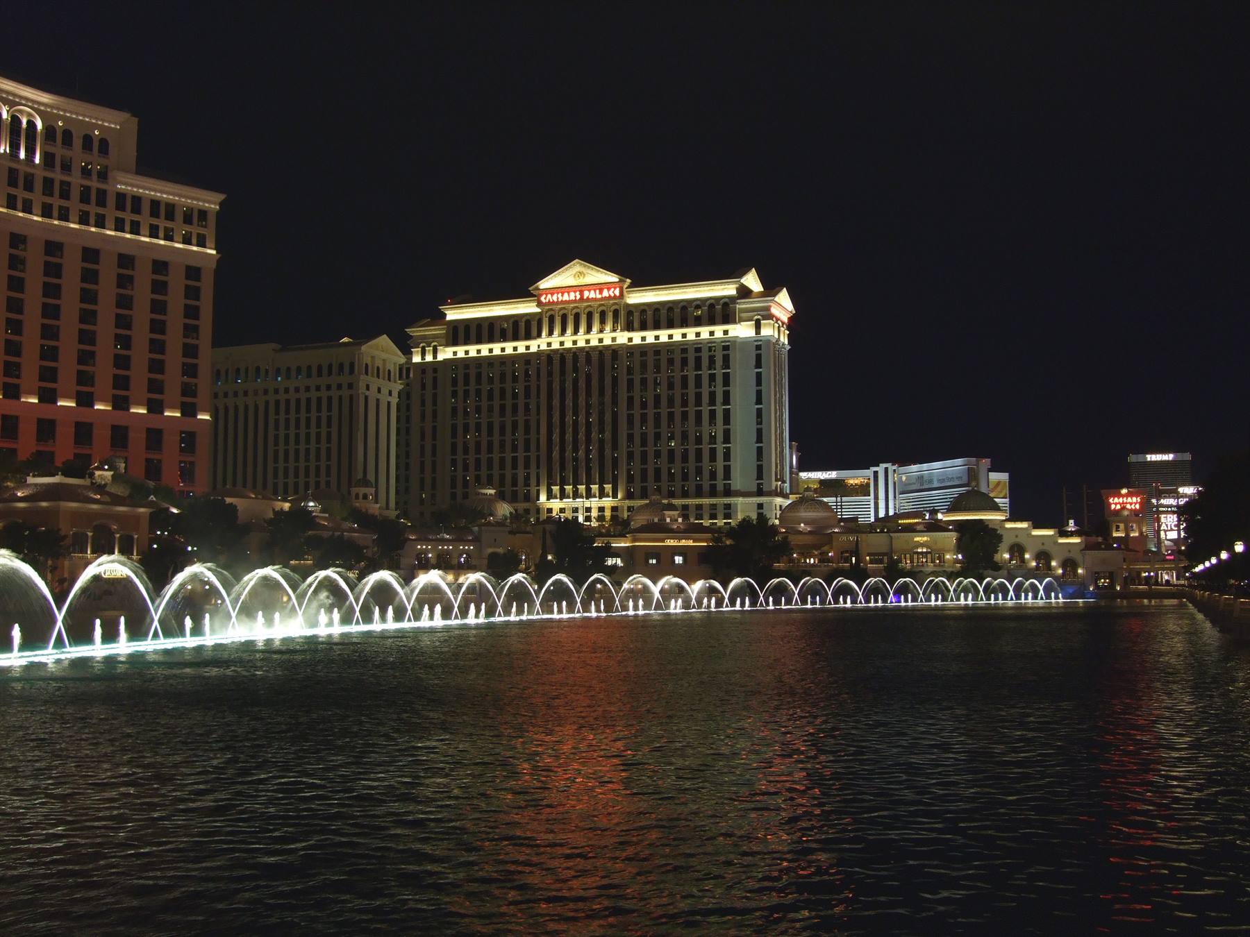 Las Vegas - Lo spettacolo d'acqua al Bellagio