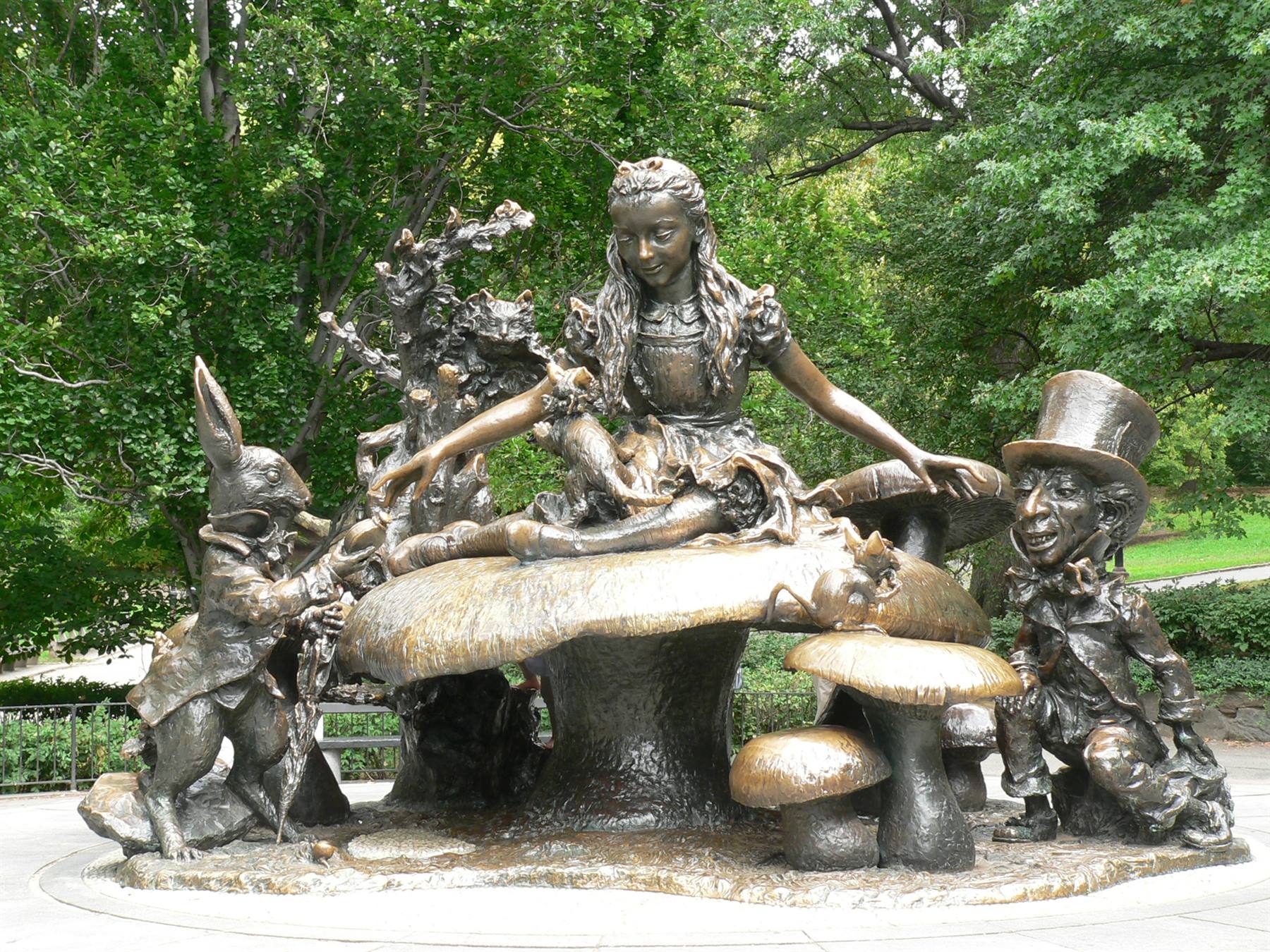 Alice in Wonderland in Central Park.