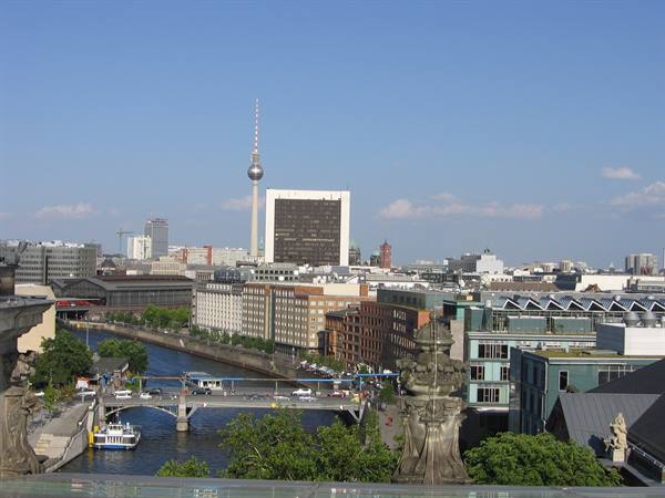 Berlino, vista dalla cupola del Reichstag
