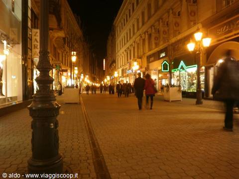Via Vaci di notte