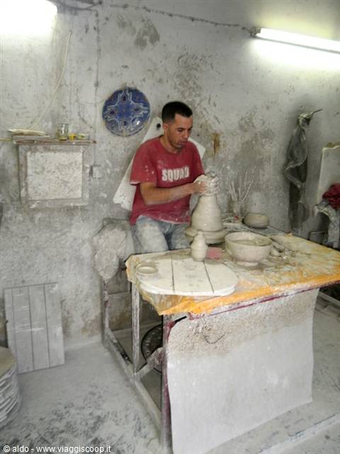 lavorazione della ceramica