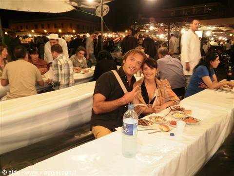 cena nei chioschi in piazza