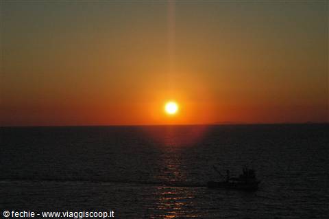 Tramonti dalla cabina