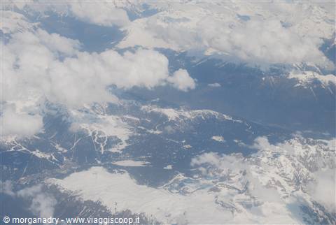 il panorama durante il volo