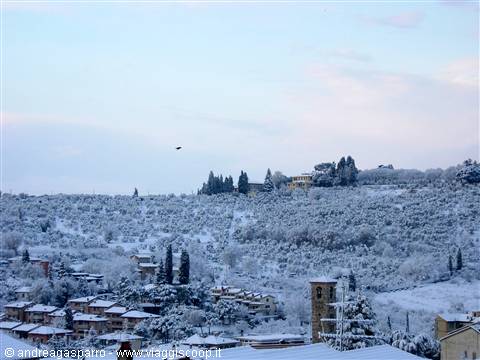 L'Antella sotto la neve