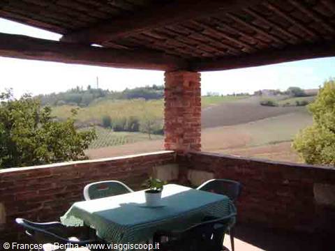 Nel dehor estivo della Trattoria La Serignola