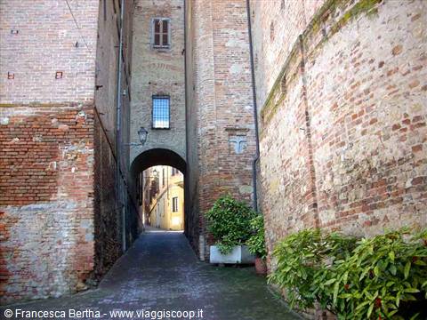 Nel centro storico di Moncalvo