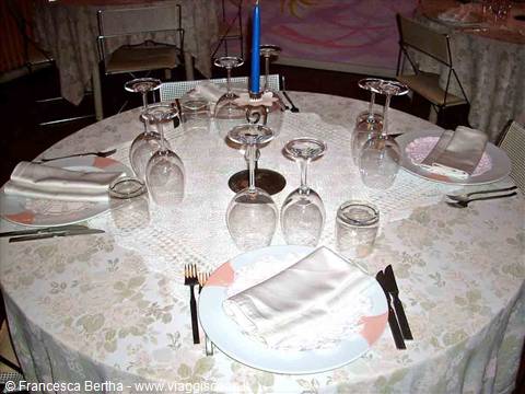 Nelle sale del Ristorante Ametista di Moncalvo