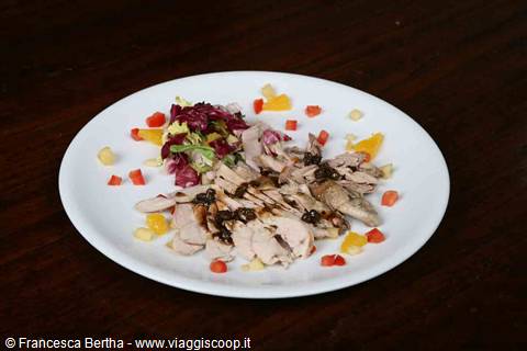 Prelibatezze del Ristorante Da Giacomo - Insalata di pernice rossa con capperi di Salina