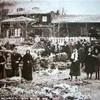 La piazza antistante il Ristorante della Stazione, in una foto storica ITALIA 
