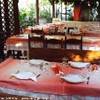 Nel dehor della Trattoria Piemontese ITALIA 