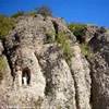 La roccia di fronte al Santuario di N.S. della Bastia, con la statua della Madonna ITALIA 