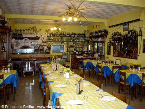 Nella sala del Ristorante Pizzeria Da Penna