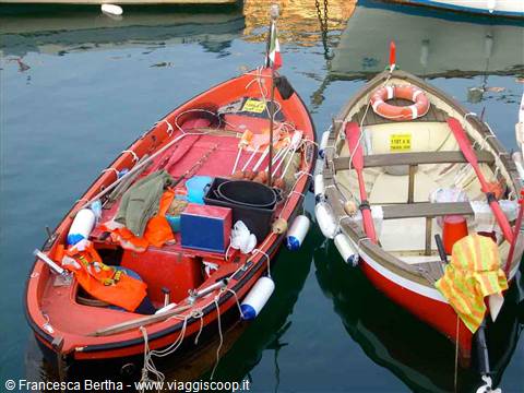 Barchette dei pescatori al porticciolo