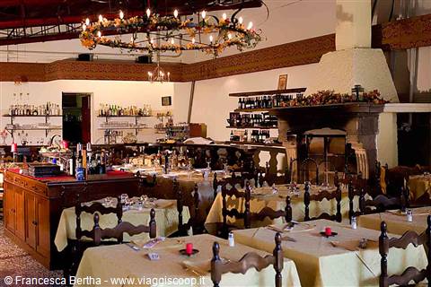 Nella sala del Ristorante