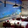 Nella sala del Ristorante Il Portico di Chiavari ITALIA 