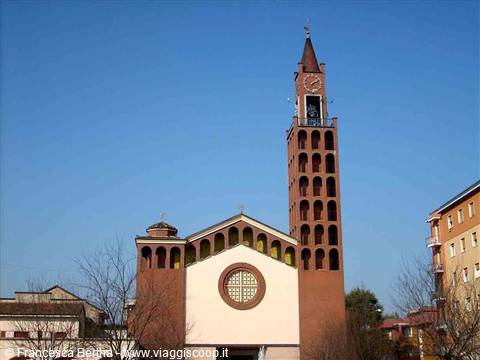 La chiesa parrocchiale della frazione Buon Gesù