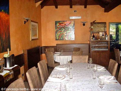 Nella sala dell'Hotel Ristorante Giardinetto