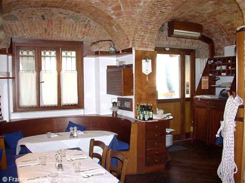 Nelle sale del Ristorante Il Paguro