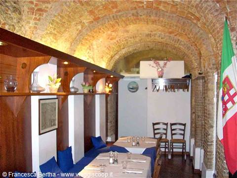 Nelle sale del Ristorante Il Paguro