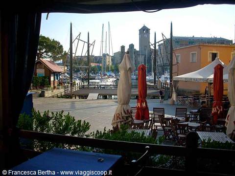 Vista sulla Darsena dal dehor del Ristorante il Paguro