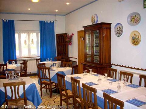 Nella sala del Ristorante La Girotta