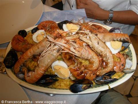 La paella del Ristorante La Girotta