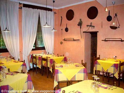 Nella sala del Ristorante U Rundò