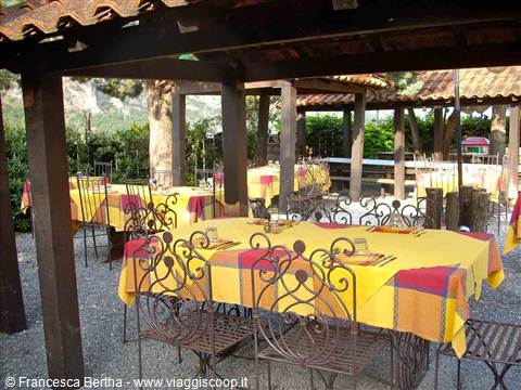 Nel giardino del Ristorante U Rundò