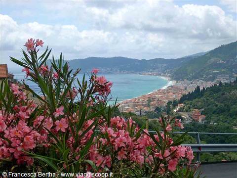 Veduta di Alassio dalle alture