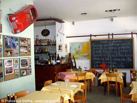 Nella sala dell'Osteria dei Matetti