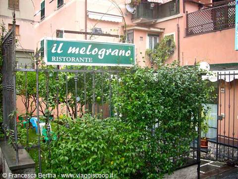 L'entrata del Ristorante Il Melograno