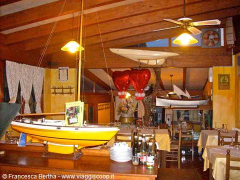 Decorazioni marinare presso il Ristorante Il Boschetto