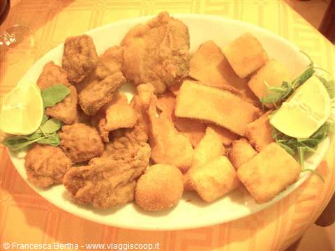 Prelibatezze del Ristorante Pizzeria Italia di Lerma: il fritto misto