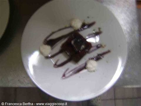 Uno sfizioso dolce del Ristorante Castello