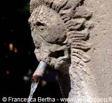 Viterbo Fontana della Morte dettaglio