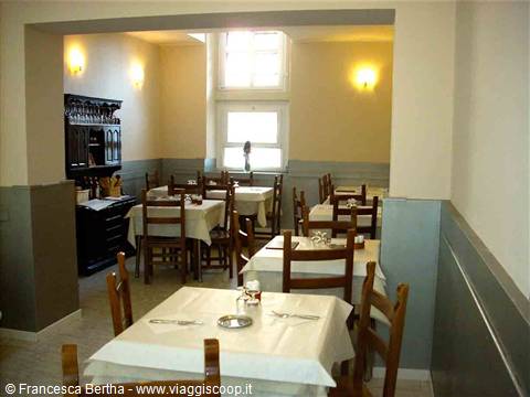 Nella sala del Ristorante Leonardo