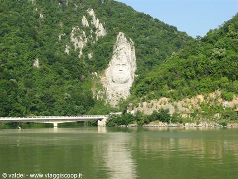 Danubio: Porte di Ferro, Testa di Decebalo