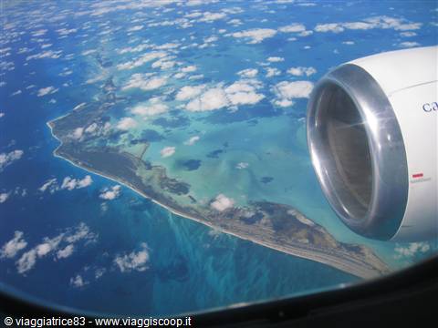 Sorvolando il mar dei Caraibi