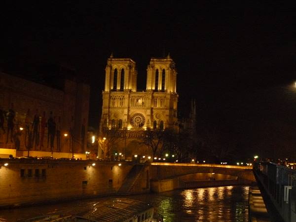 Notre Dame di notte