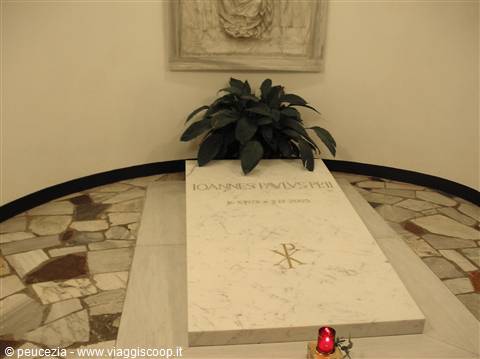 tomba di Giovanni Paolo II