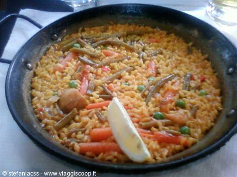 la paella vegetariana