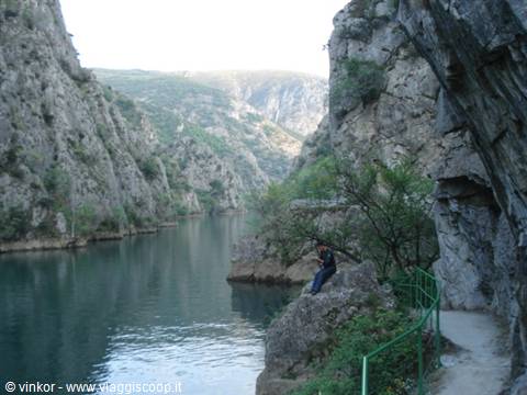 lago Matka fuori Skopje: veduta del lago