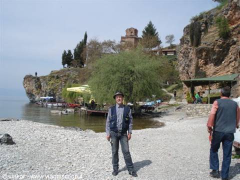 Ohrid: il sottoscritto sotto sv.Jovan o Kaneo