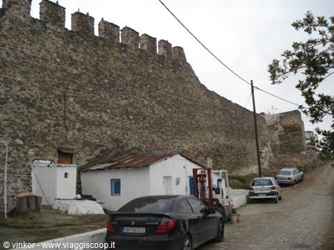 Salonicco: le mura antiche nella città vecchia
