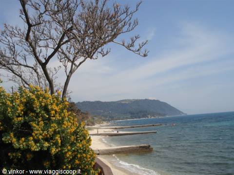 Ourianoupoli: veduta della spiaggia ovest