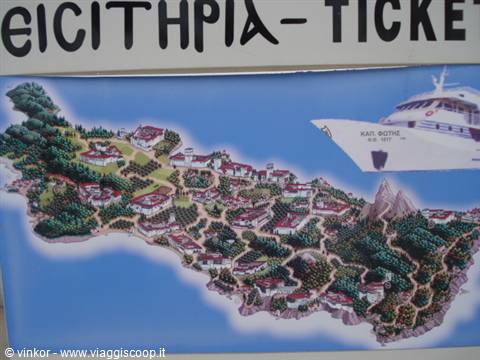 la mappa del Monte Athos