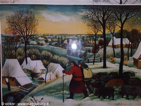 quadro di Generalic al Museo Naif