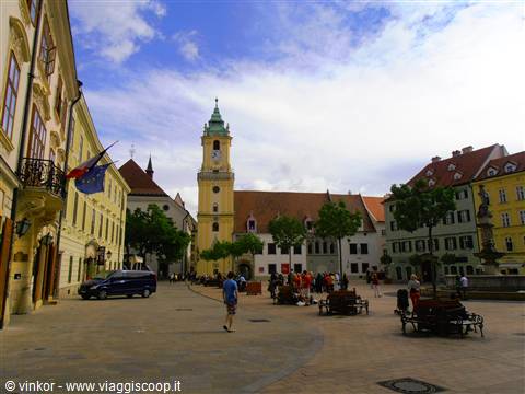 una piazza importante di Bratislava